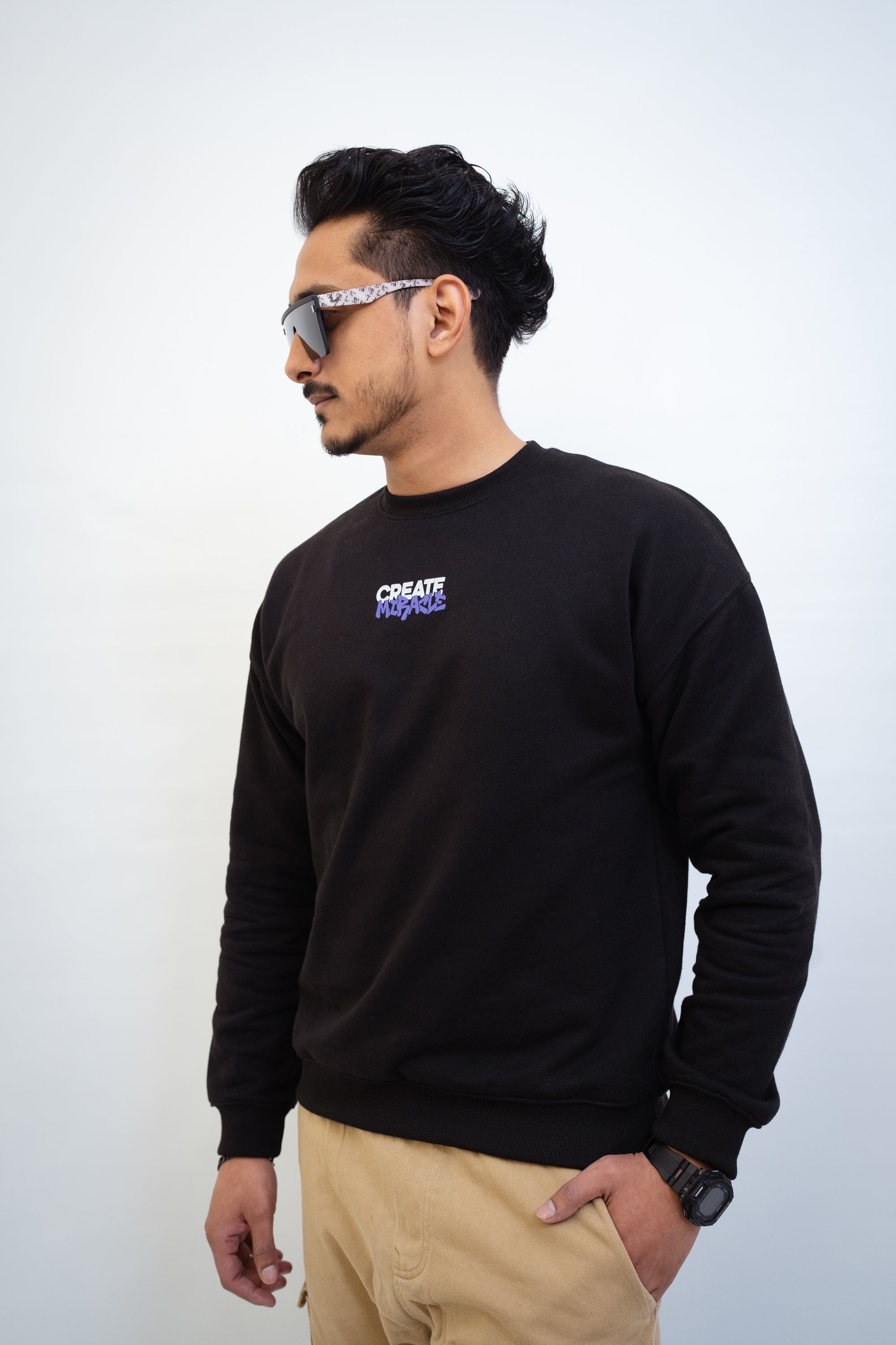 Black Miracle Sweat Shirt