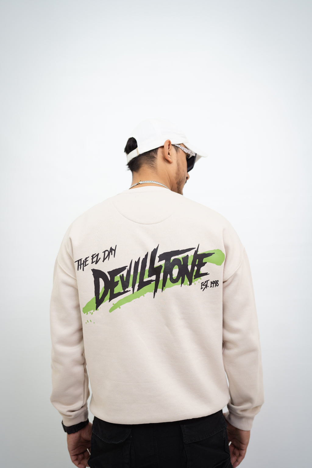 Pastel White Devil Sweat Shirt