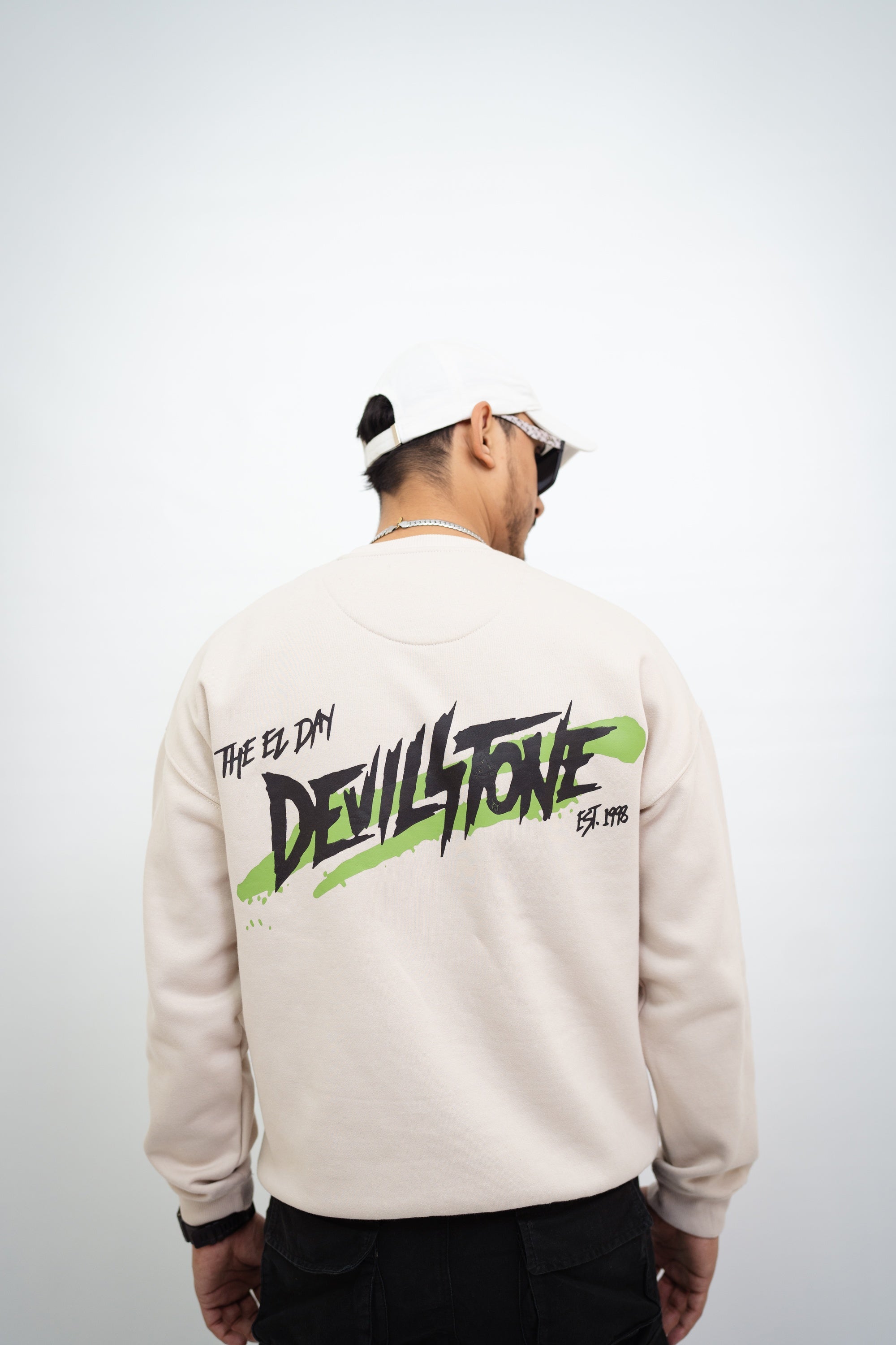 Pastel White Devil Sweat Shirt