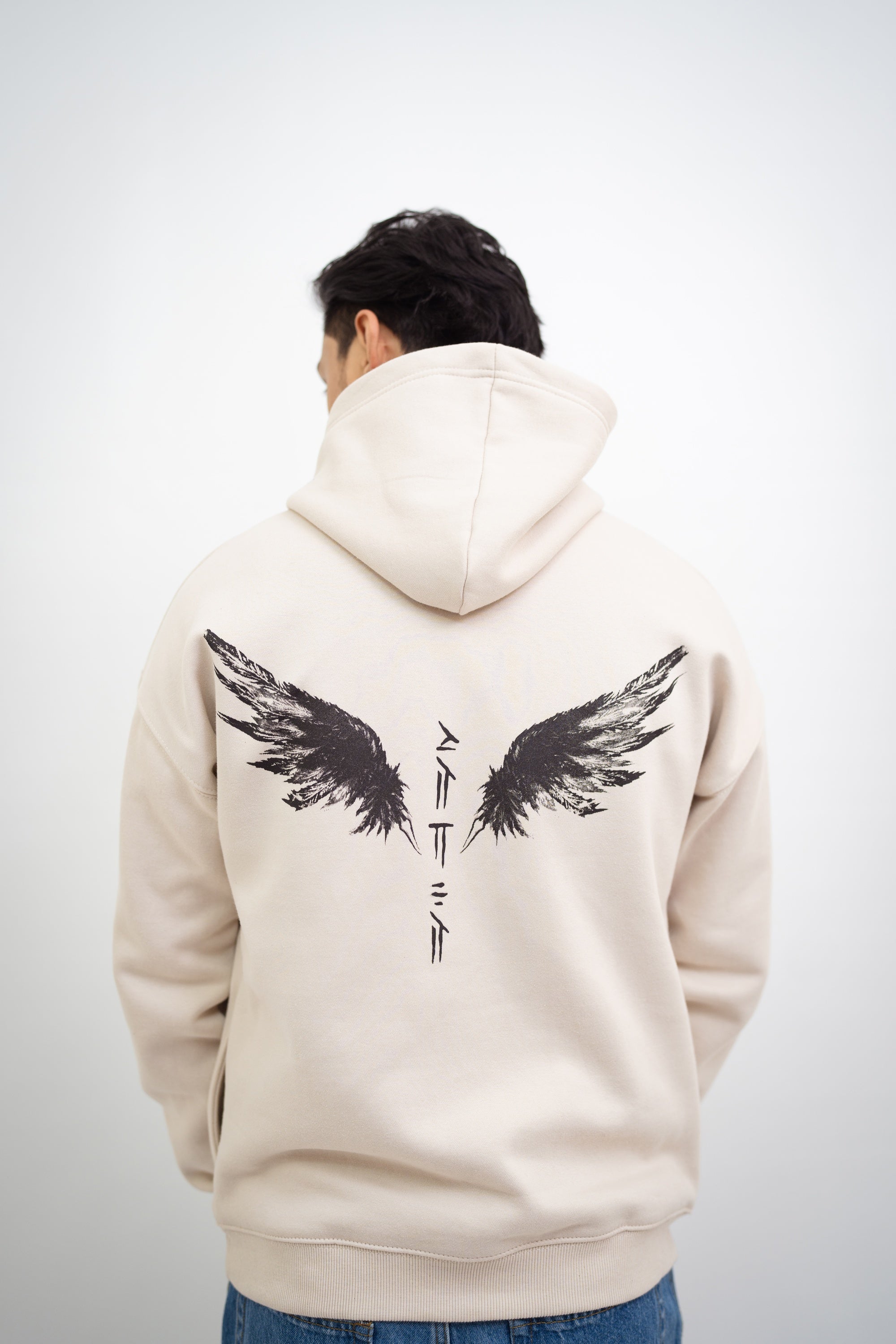 Pastel White Rise Above Hoodie