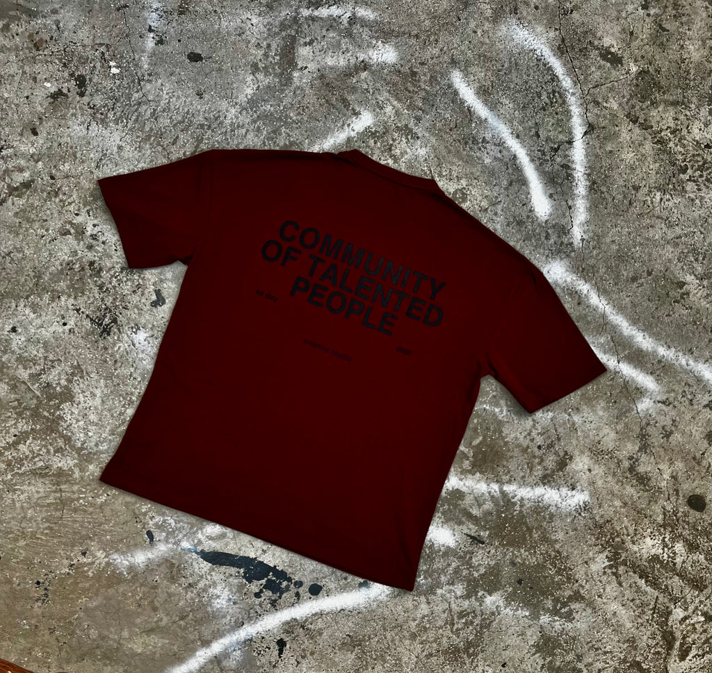 Dark Maroon Community T-Shirt Gen-1